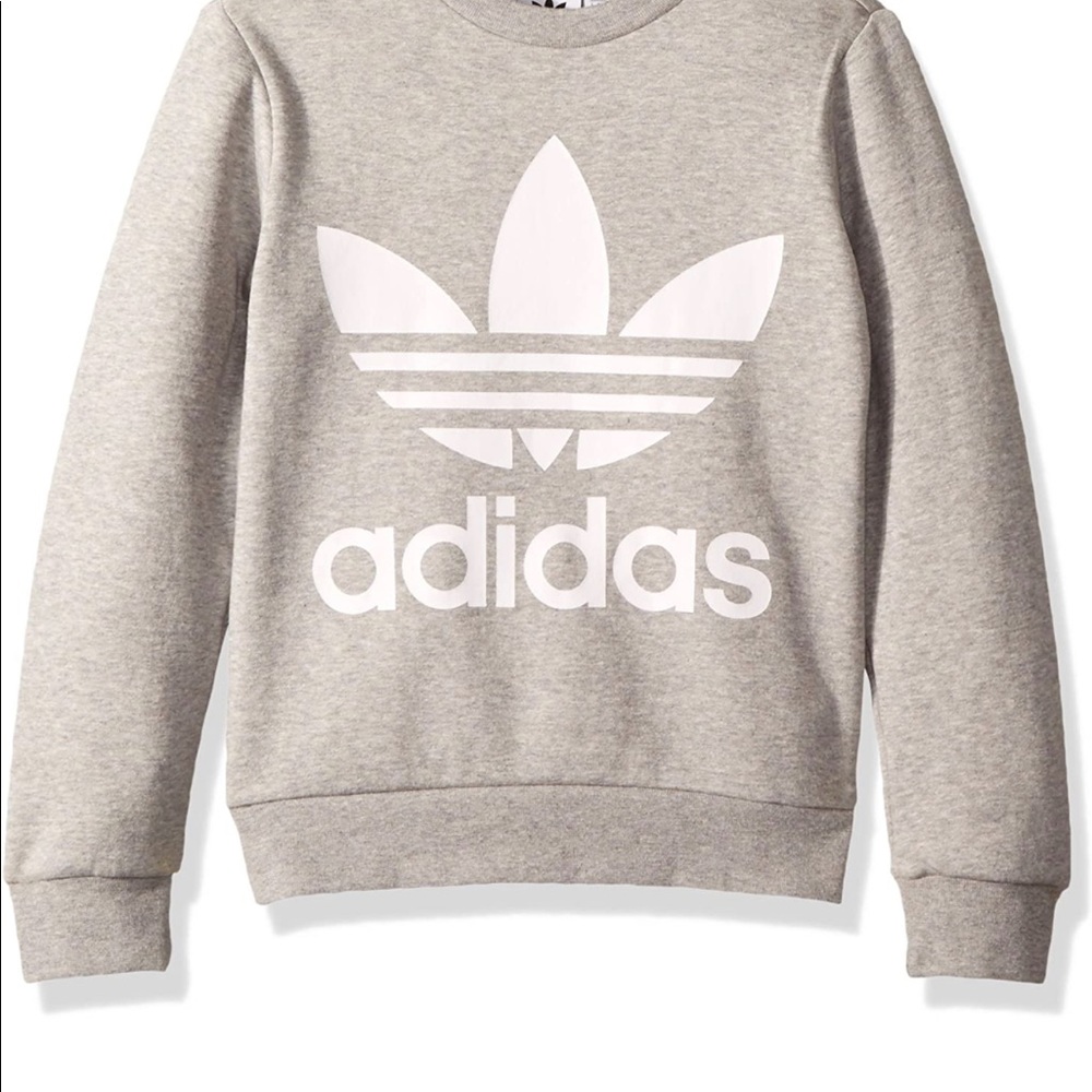 Adidas originals trefoil youth crew sweatshirt size L youth